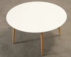 Sofacompany Hubert soffbord ø 90 cm vit / ek