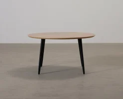 Sofacompany Hubert soffbord ø 90 cm valnöt / svart