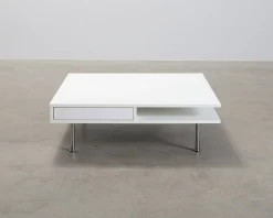 Soffbord vit 95 x 95 cm