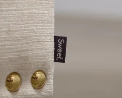 Sweef Valen fotpall ljusbeige