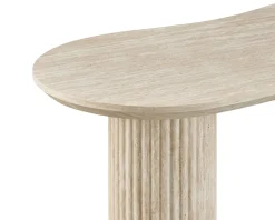 Uppveda soffbord 130 cm beige