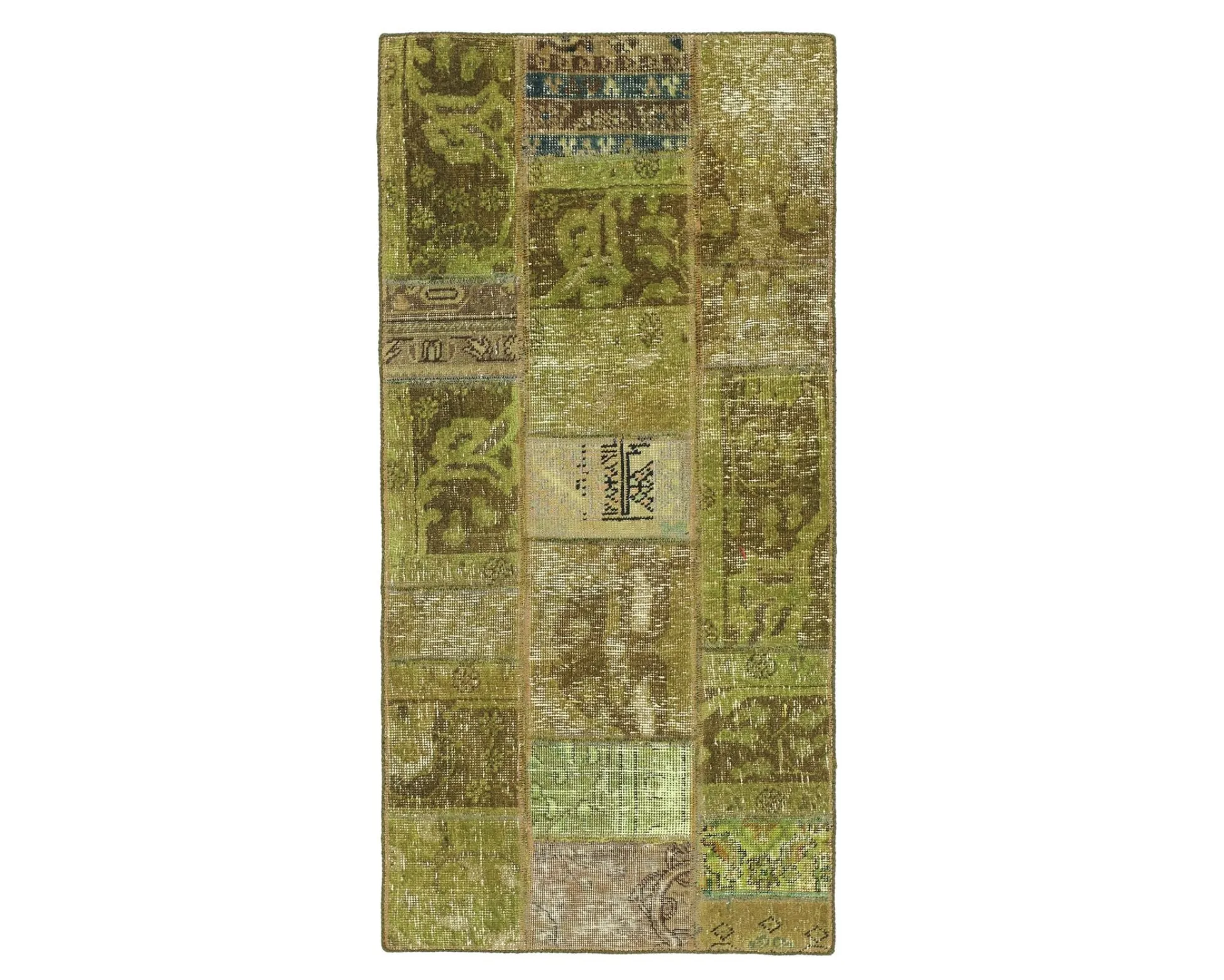 Vintage Patchwork orientalisk matta 76 x 153 cm