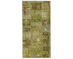 Vintage Patchwork orientalisk matta 75 x 155 cm