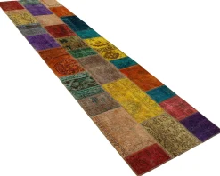 Vintage Patchwork orientalisk matta 82 x 309 cm