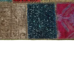 Vintage Patchwork orientalisk matta 74 x 156 cm
