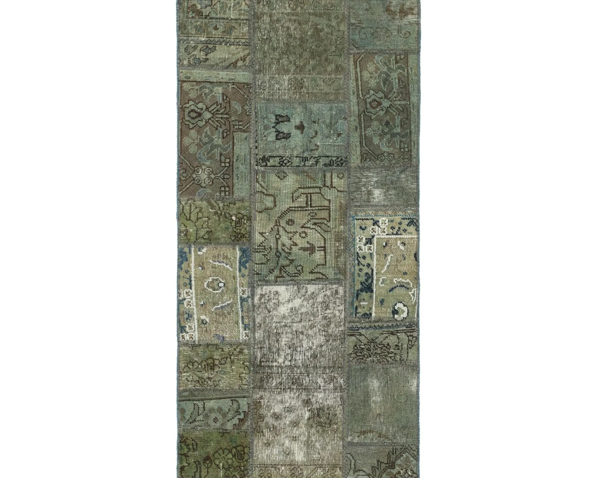 Vintage Patchwork orientalisk matta 75 x 154 cm