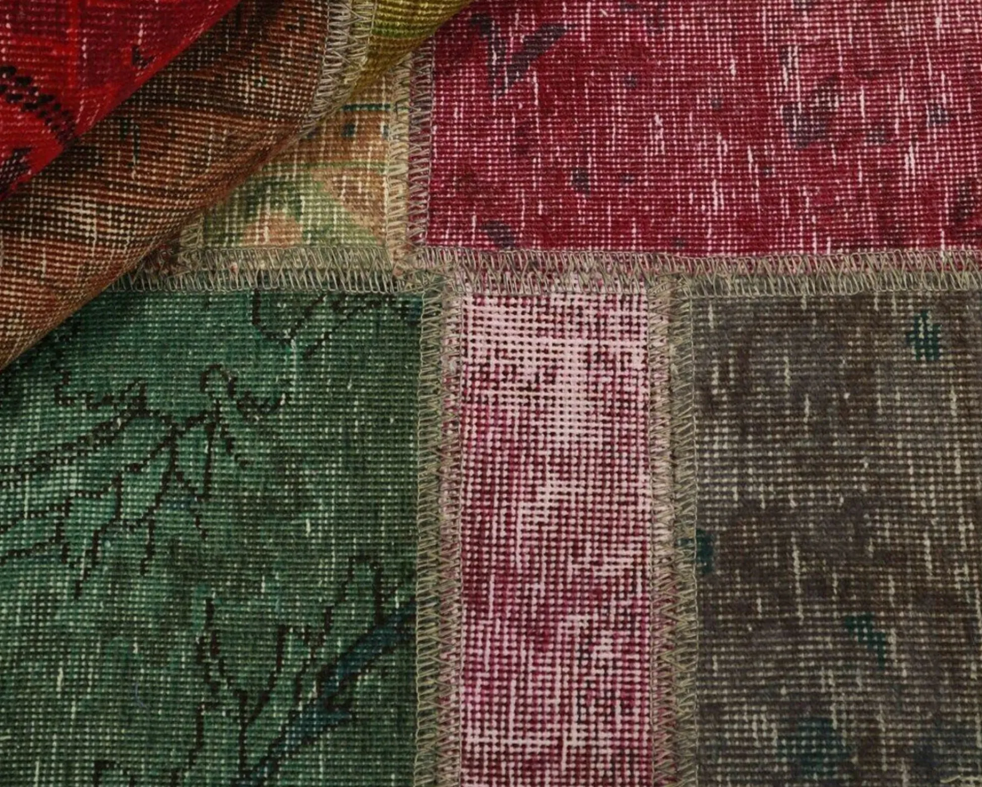 Vintage Patchwork orientalisk matta 140 x 199 cm