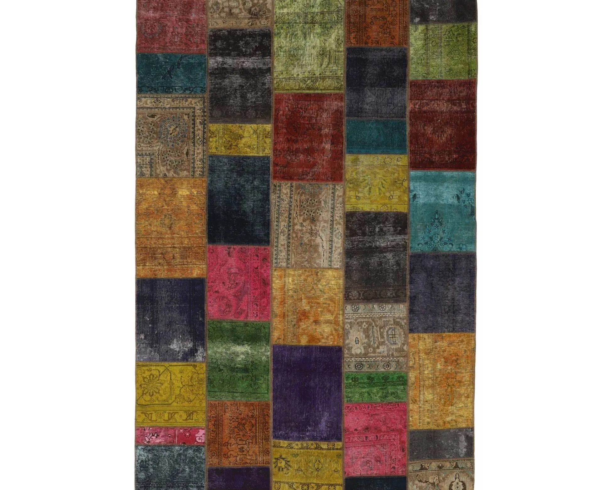 Vintage Patchwork orientalisk matta 206 x 307 cm