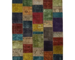 Vintage Patchwork orientalisk matta 208 x 256 cm