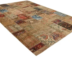 Vintage Patchwork orientalisk matta 246 x 355 cm